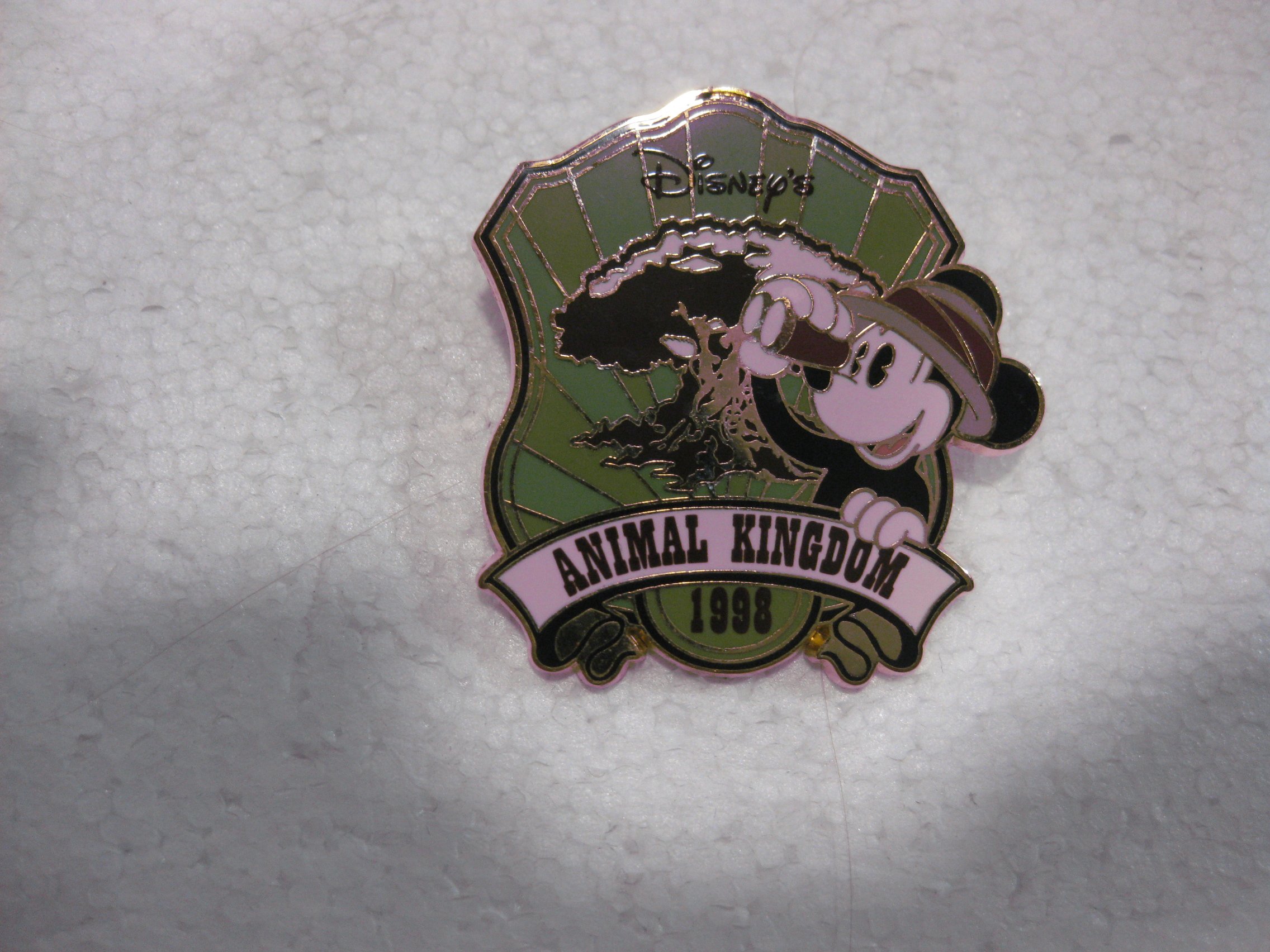 Amazon.com: Disney Pin Animal Kingdom 1998 Mickey Mouse First